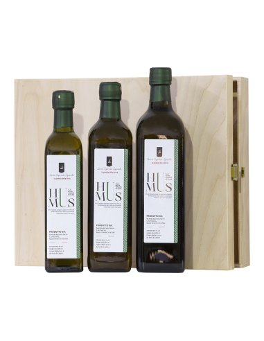 EVOO - Italian multivarietal extra virgin olive oil “HUMUS” Bottle - 1