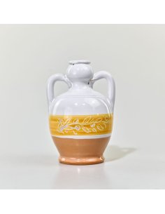 Oliera Artigianale Salentina in Terracotta mod. Anforetta Gialla - 1