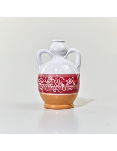 Salento Artisan Terracotta Oil Cruet mod. Anforetta Rossa - 1