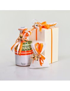 Favor with Salento Artisan Oil Cruet  Mod. Linea arancio - 1