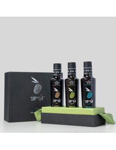 EVOO - Tamìa Organic Oil Gift Box - 100% Made in Italy - Elegance Series - 3 x 500ml - 2