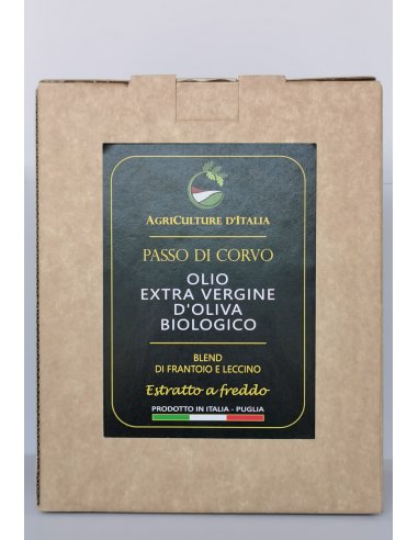 Olio EVO - Olio extravergine d'oliva Biologico "PASSO DI CORVO" - 1