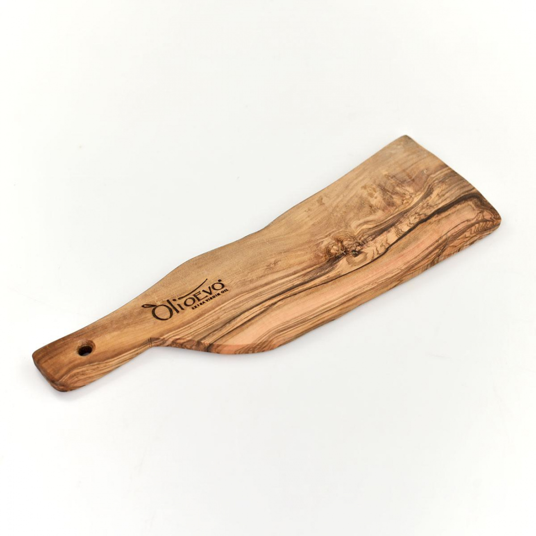 Tagliere in legno d'olivo artigianale 36 x 12 cm.