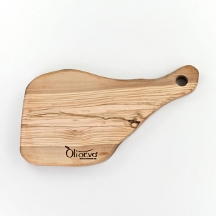 Tagliere in legno d’olivo artigianale 33 x 18,5 cm. - 1