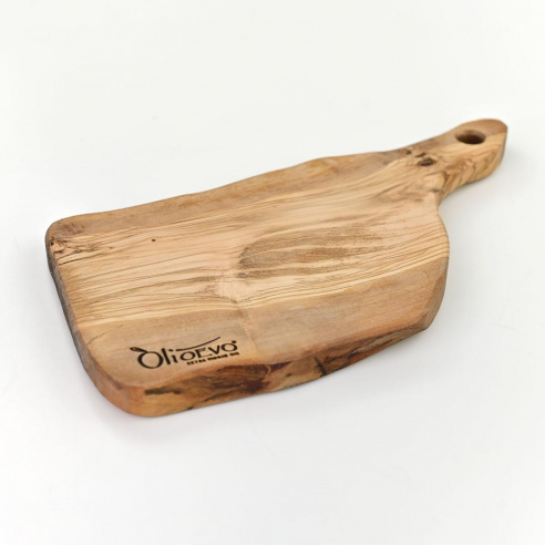 Tagliere in legno d’olivo artigianale 33 x 18,5 cm. - 1